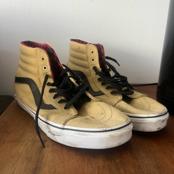 Mens Vans Beige Hightop - Picture 1 of 1